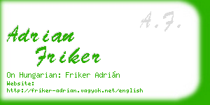 adrian friker business card