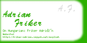 adrian friker business card